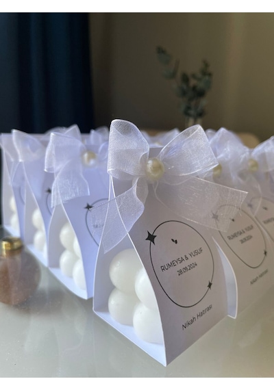 Bernami Biblo Pinterest Kartlı Bubble Mum Nişan Hediyeliği 20 Adet
