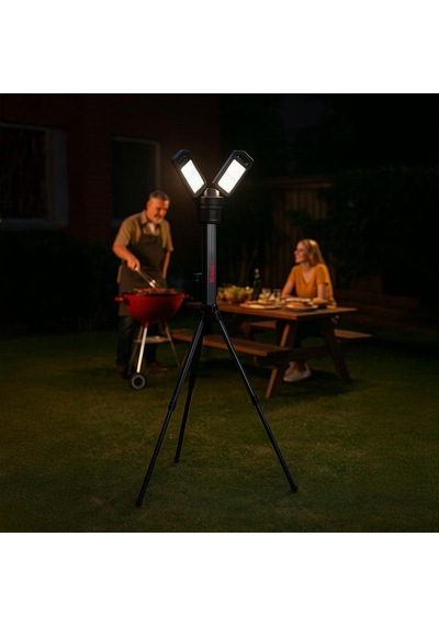 Kress Kuf09.9 20volt 2000/4500 Lümen Profesyonel Kule Tipi Teleskopik Katlanabilir Led Projektör Akü Dahil Değildir