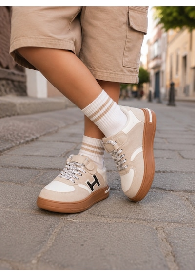 Mini Bonito Kız Erkek Çocuk Günlük Sneakers Spor Ayakkabı Şık Ve Rahat Çocuk Ayakkabısı Beyaz