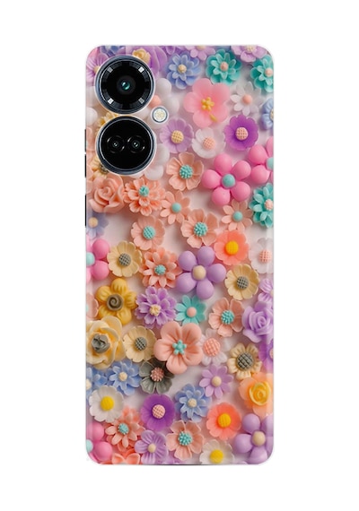 Tecno Camon 19 Pro Kılıf Boutique Baskılı Resimli Rengarenk Papatyalar Pcode -060