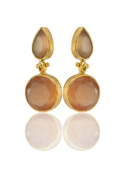 Kadir Jewellery 22 Ayar Altın Kaplama Vintage Küpe -el İşçiliği Ve Hipoalerjenik Küpe Turuncu 68527418