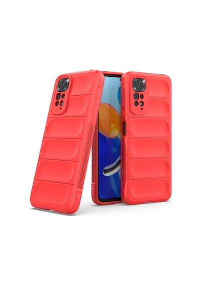 Xiaomi Redmi Note 11 Kılıf Optimum Silikon - Kırmızı Kirmizi