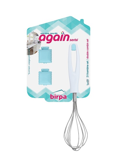 Again Kapaklı 2 Li Kurabiye Kalıbı & No 1 Çırpıcı Seti