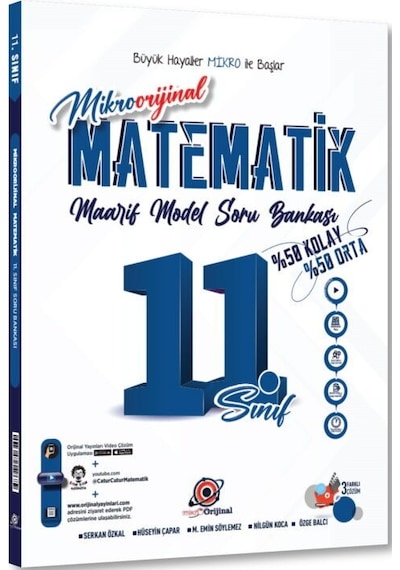 Orijinal Mikro 11. Sınıf Matematik Maarif Model Soru Bankası