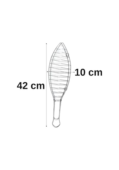 Elite Balık Izgara Teli 4'lü Set Paslanmaz Çelik - 42x10x21 Cm