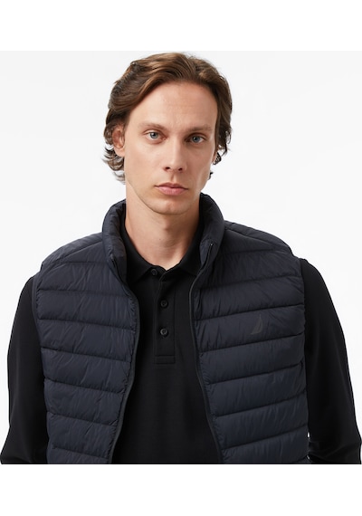 Nautica Erkek Siyah Regular Fit Su İtici Kaz Tüyü Yelekdesenlij57037t