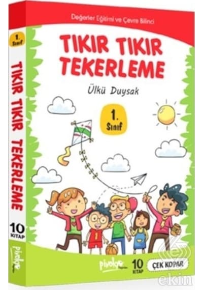 1. Sınıf Tıkır Tıkır Tekerleme Seti 10 Kitap Takım - Ülkü Duysak - Pinokyo