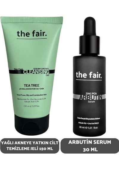 the fair. Arbutin Serum 30 ML + Sebum Kontrol Yağlı Ciltler İçin Yüz Temizleme Jeli 150 ML