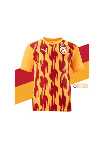 Galatasaray Lisanslı Sıfır Yaka A Takım Antrenman 5 Yıldızlı T-shirt KIrmızı