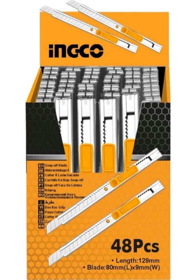 Snap-off Bıçak Ince Cep Tip Metal Maket Bıçağı Falçata 9x80 Mm