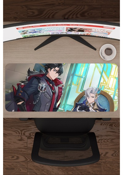 Wriothesley Genshin Impact Anime Gacha V4 - 70x30 Xl Gaming Mouse Pad Fare Altlığı