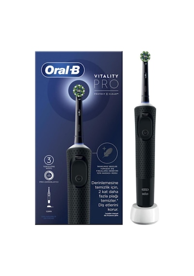 Oral-b Vitality Pro Cross Action Şarjlı Diş Fırçası Siyah