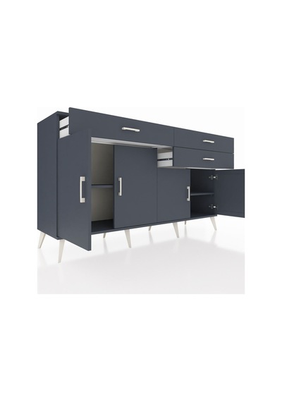 Hyperion Konsol 2 Raflı 3 Çekmeceli 4 Kapaklı 176x44x99 Antrasit- Antrasit-antrasit Hyperion Konsol 2 Raflı 3 Çekmeceli 4 Kapaklı 176x44x99 Antrasit- Antrasit-antrasit