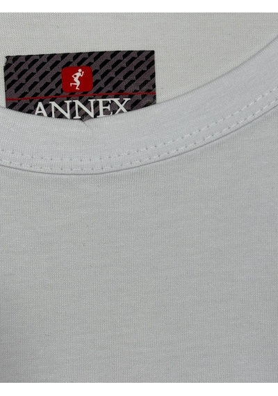 Yuvarlak Yaka Erkek Battal Düz Renk Pamuklu Basic Tshirt Beyaz