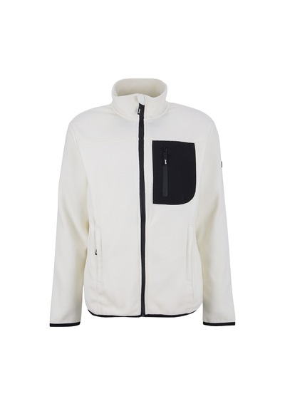 Jeep Ekru Erkek Dik Relaxed Düz Polar Sweatshırt J4wm-swt4444