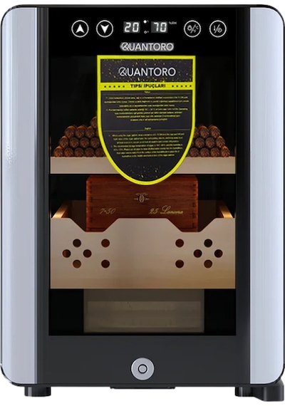 Quantoro Qcc-38 Elektronik Nemlendirme & Soğutmalı Siyah Puro Dolabı - Qtr-004