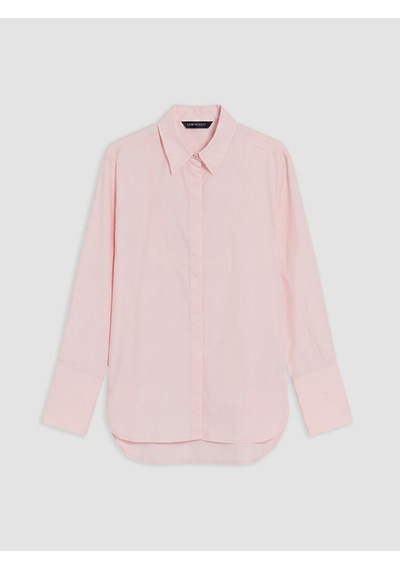 Lcw Modest Pembe Poplin Kadın Gömlek Tunik