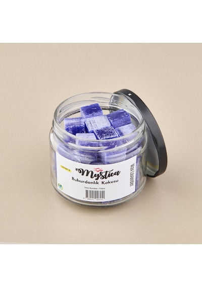 Wax Lavender Küp Buhurdanlık Kokusu - Mor - 7x9 Cm Çok Renkli