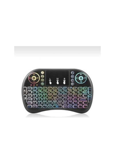 Zhltools Işıklı Mini Klavye Mouse Smart Tv Box Pc Şarjlı Oyuncu Klavye