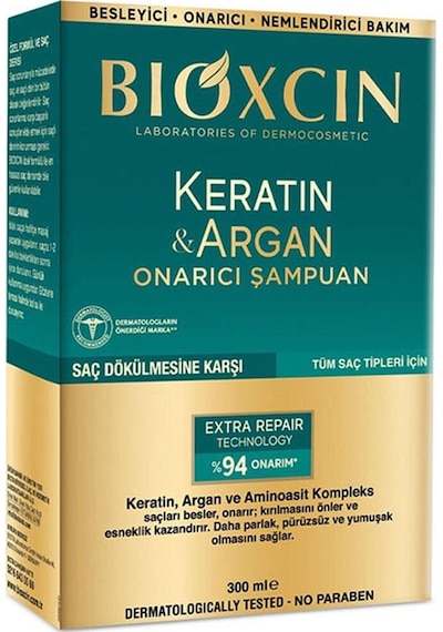 Tüm Saç Tipleri İçin Keratin Ve Argan Besleyici, Onarıcı Ve Nemlendirici Bakım Şampuanı 300 Ml