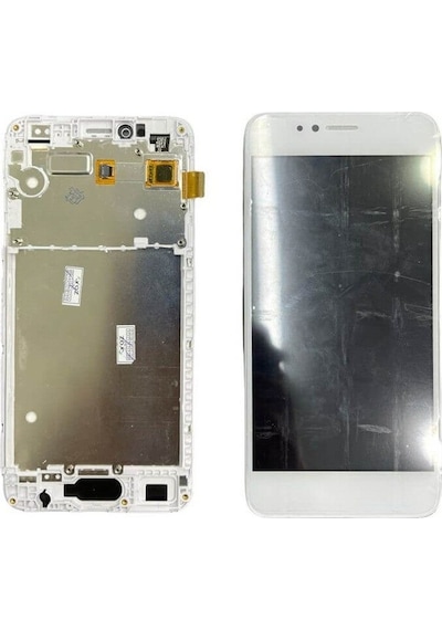 Vestel  Uyumlu Venüs E3 Lcd Ekran Dokunmatik Beyaz Çıtalı