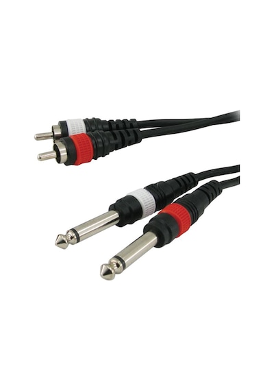 Class Kb 2703 2* Rca - 2* 6.3 GitarSeslendirme Kablosu 3 Metre