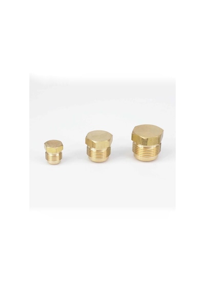 Pnömatik Pirinç Erkek Kör Tapa 1/4"