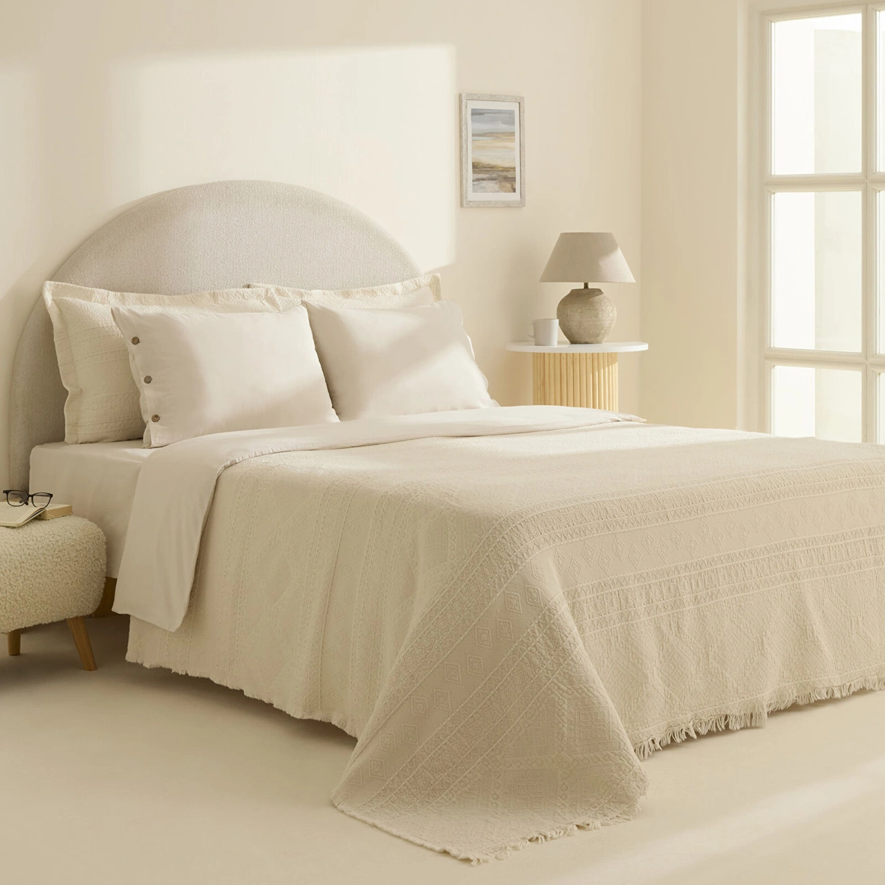 Karaca Home Noctıs %100 Pamuk Taş Çift Kişilik Duet Set Taş