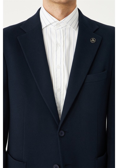Lacivert Klasik Kesim Blazer Ceket Laci
