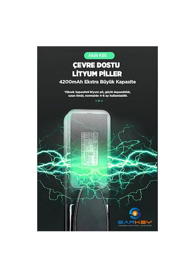 Sr-1600 Wifi Akıllı Kapı Kilidi Yüz Tanıma Parmak İzi Şifre Kart Ve Görüntülü Görüşme Özellikli 5 Adet
