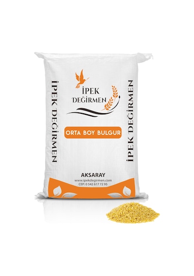 İpek Değirmen Orta Boy Pilavlık Bulgur 3 KG Doğal Katkısız Geleneksel Taze