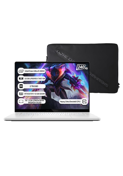Asus Rog Zephyrus G16 GU605CR-QR204 Ultra 9 285H 32 GB 2 TB SSD RTX5070Ti 16" Dos Dizüstü Bilgisayar