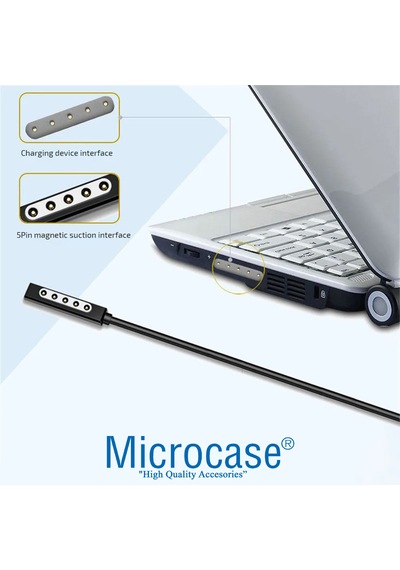 Surface Pro 1-2 Type-c Pd Manyetik Şarj Kablosu 150 Cm - Al4144 Surface Pro 1-2 Type-c Pd Manyetik Şarj Kablosu 150 Cm - Al4144