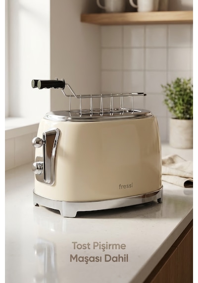 Fressi FR-EK0525 Panella 2 Dilim + Tost Aparatlı Ekmek Kızartma Makinesi