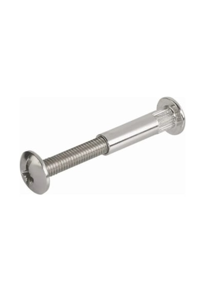 Hafele Destek Vidası Çelik M4 Nikel Kaplama 5 x 27 MM 10 Adet