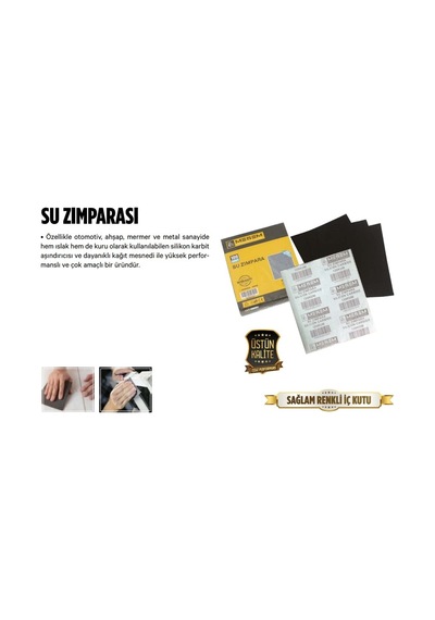 Meşem Su Zımparası 100 Adet - 230X280 Mm 120 Kum