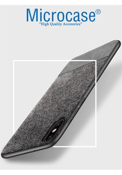 Microcase Xiaomi Mi 8 Pro Fabrik Serisi Kumas Ve Deri Desen Kilif 377780066