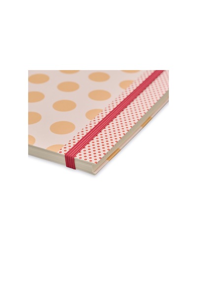 19x25 Ciltli Dotty - Orange Polka Çok Renkli