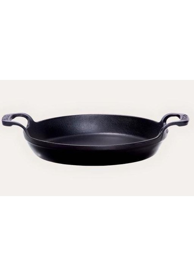 Sürel Döküm 22 Cm Yuvarlak Düz Sahan Mat Siyah
