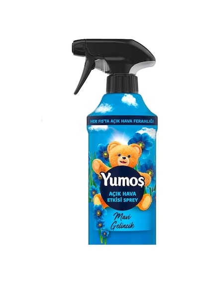 Açık Hava Etkisi Sprey Yıkanması Zor Eşyalar İçin Giysi Spreyi Mavi Gelincik 430 Ml