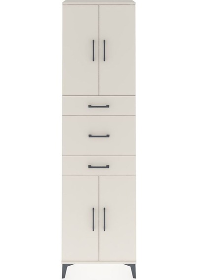 Arges Dolap 3 Raflı 3 Çekmeceli 4 Kapaklı 60x30x221 Aytaşı-aytaşı Aytası