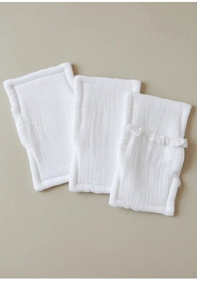 Joyous Mom & Kids Muslin Emzirme Yastığı Beyaz 5'li Paket