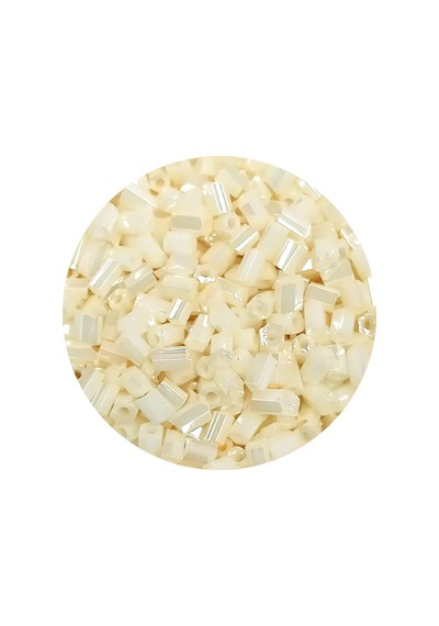 Kesme Cam Boncuk 2mm - 60 Gram - Krem - Bnc384