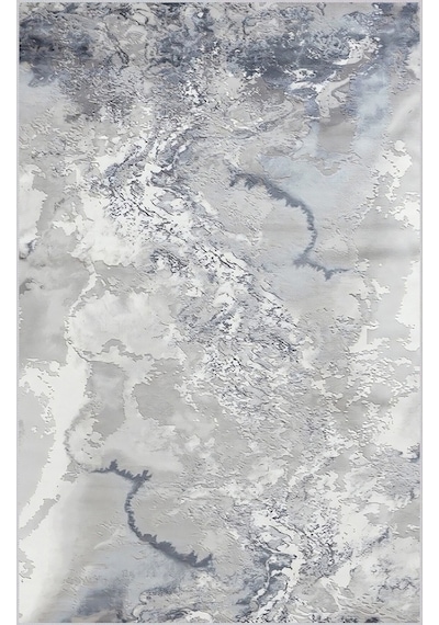 Rovigo Home Dijital Baskı Yıkanabilir Kaymaz Taban Salon Halısı Rvg0440 Gri