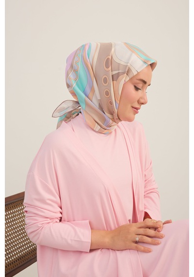 Silk Home Twill İpek Eşarp Retro Paisley Yavruağzı
