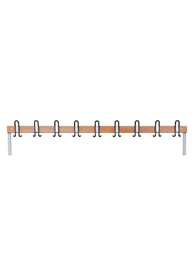 Ayakkabılıklı 6 Ayaklı Tek Taraflı Bank, Kanca Şeritli Bank, 9 Kanca, 200x43x170 Cm, Spor Bankı