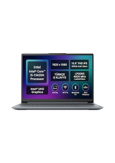 Lenovo IdeaPad Slim 3 15IRH8 83EM00C7TR i5-13420H 8 GB 512 GB SSD 15.6" Free Dos Dizüstü Bilgisayar