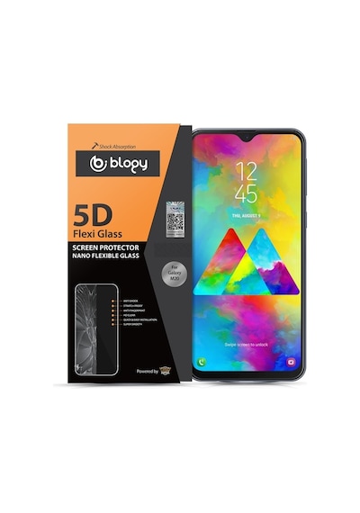 Blogy Galaxy M20 İle Uyumlu Flexi 5d Ekran Koruyucu