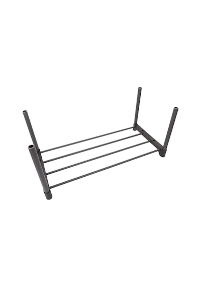 Teno Çok Amaçlı Raf - 4 Katlı Metal Ayakkabılık - Organizer - Kitaplık - Çiçeklik Siyah