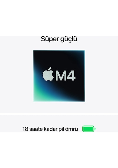 Apple MacBook Air MW1L3TU/A M4 16 GB 256 GB 15" MacOS Dizüstü Bilgisayar